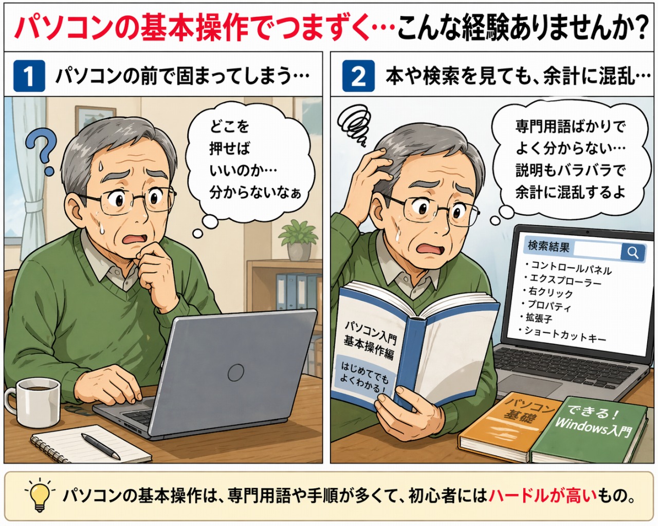パソコン悩み