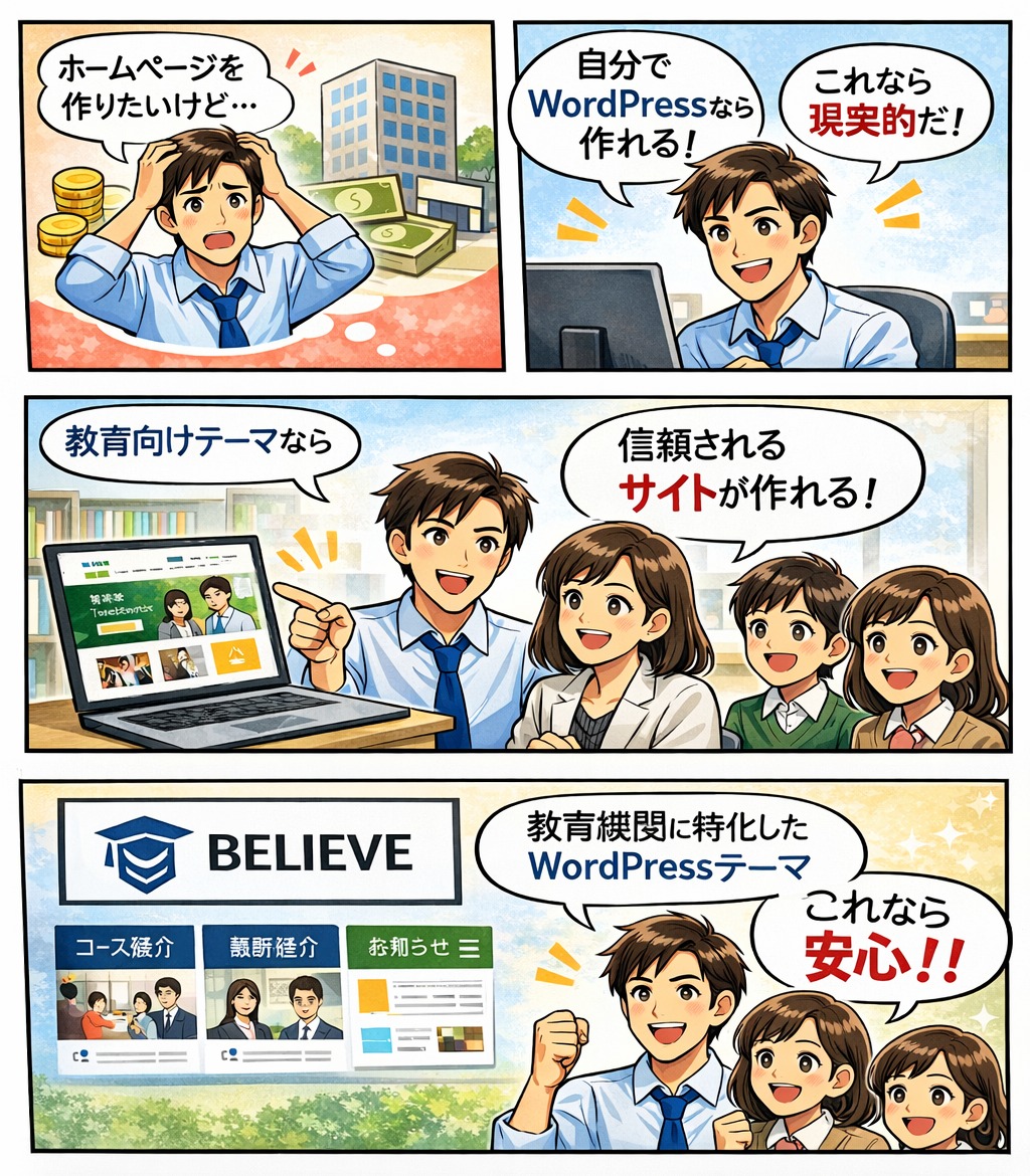 学習塾ホームページの作り方