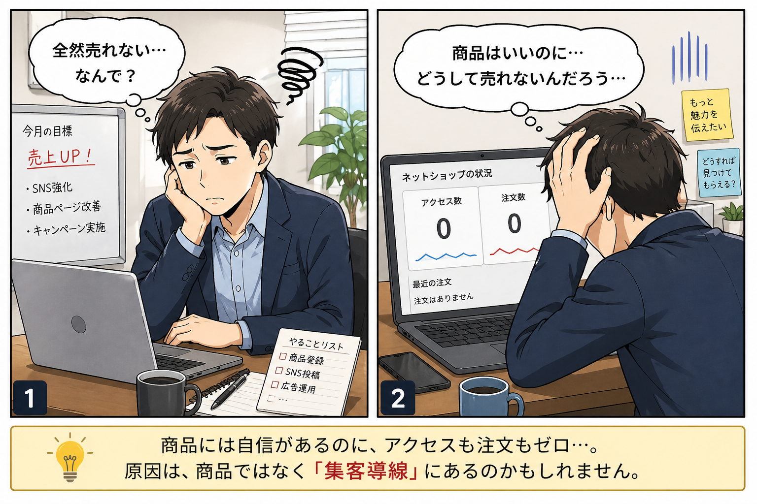 ネットショップが売れない理由