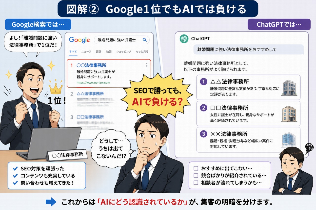 AIに推薦される法律事務所