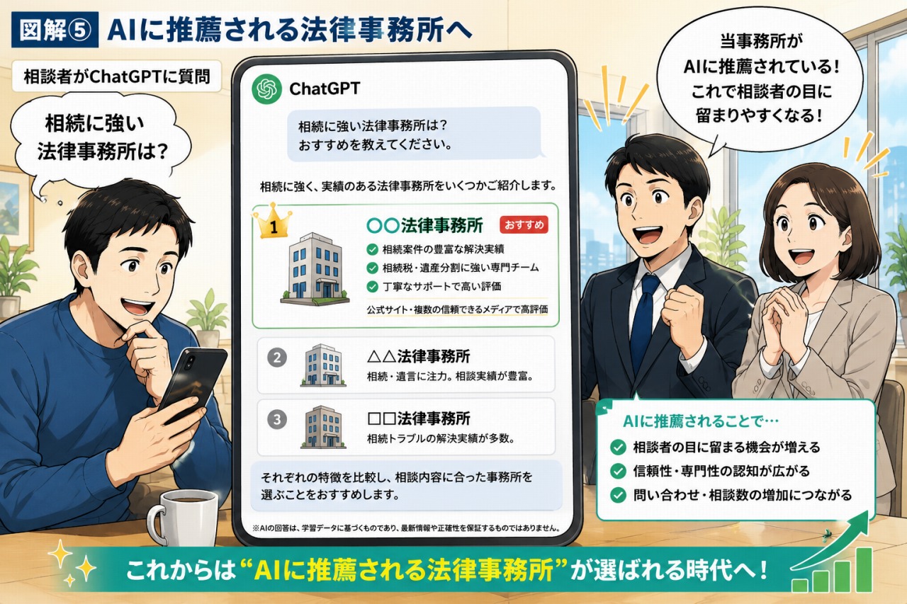 AIに推薦される法律事務所