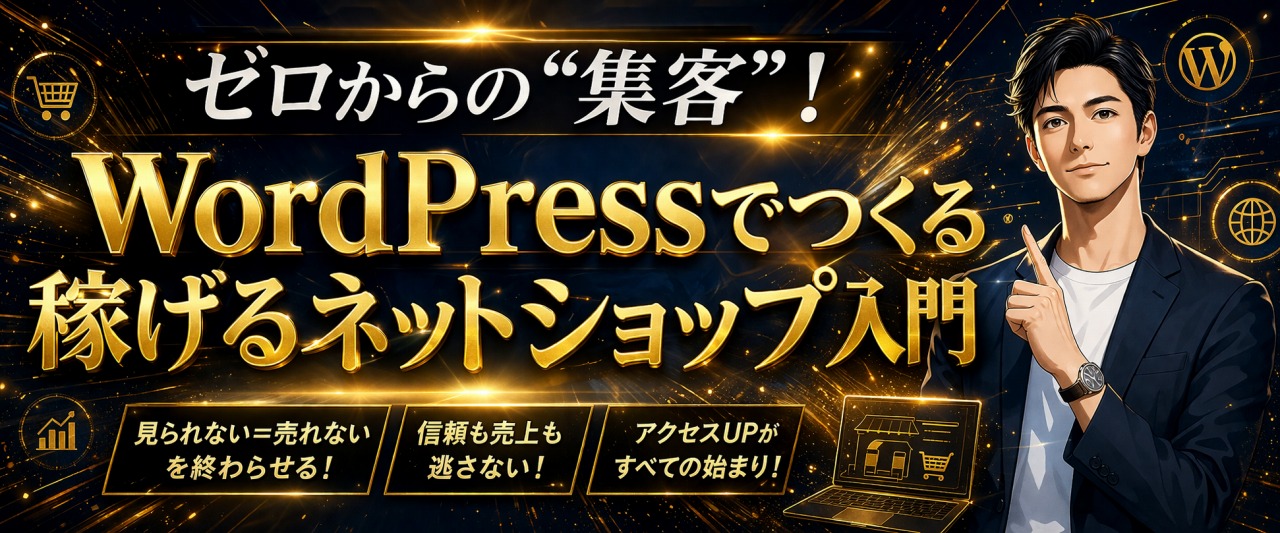 ゼロからの“集客”！WordPressでつくる稼げるネットショップ入門